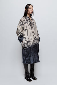 Talking Walls albertine cables kimono style oversized coat cables