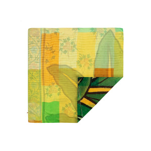 Talking Walls ava miamik botanik double face square scarf miamik botanik