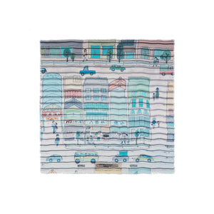 Talking Walls ela bus stop single face square scarf bus stop