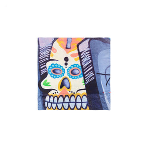 Talking Walls iki skull Single face square-shaped scarf skull