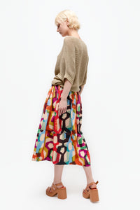 Talking Walls juju carousel A-line midi skirt carousel