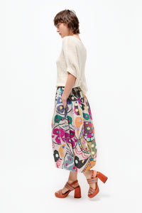 Talking Walls juju paillette A-line midi skirt paillette