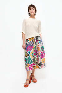 Talking Walls juju paillette A-line midi skirt paillette