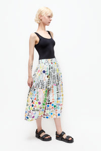 Talking Walls juju pantone A-line midi skirt pantone