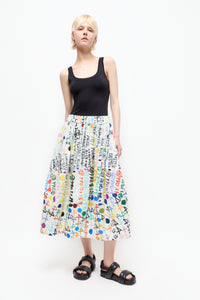 Talking Walls juju pantone A-line midi skirt pantone