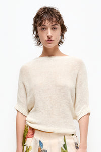 Talking Walls juliette beige relaxed jumper beige