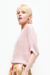 Talking Walls juliette heavenly pink relaxed jumper heavenly pink