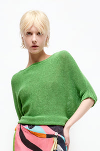 Talking Walls juliette kiwi relaxed jumper kiwi