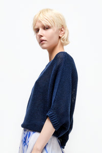 Talking Walls juliette marine relaxed jumper marine