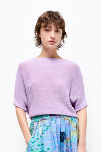 Talking Walls juliette orchid bloom relaxed jumper orchid bloom