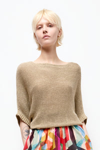 Talking Walls juliette summer sand relaxed jumper summer sand