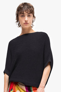 Talking Walls juliette dark sapphire relaxed jumper dark sapphire