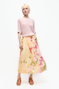 Talking Walls lily bloomique pleated long skirt bloomique