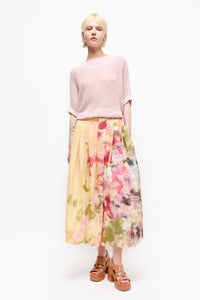 Talking Walls lily bloomique pleated long skirt bloomique