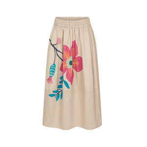 Talking Walls zaza rosy A-line midi skirt rosy