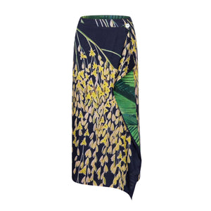 Talking Walls zoé dates midi double sided reversible wrap skirt dates