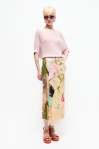 Talking Walls zoé muse Midi double sided, reversible wrap skirt muse